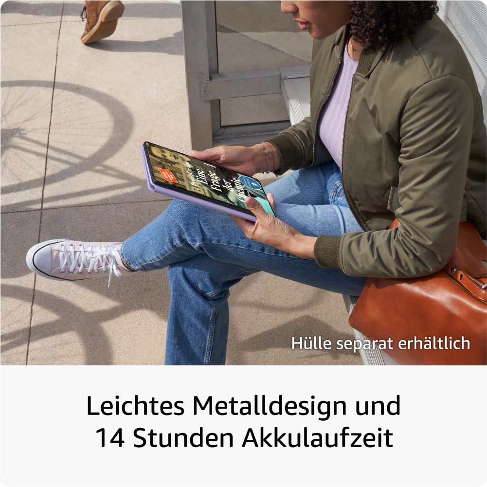 Zertifiziert und generalüberholt Amazon Fire Max 11-Tablet, mit klarem 11-Zoll-Display, Octa-Core-Prozessor, 4 GB RAM, 14 Stunden Akkulaufzeit, 128 GB, grau, mit Werbung 4