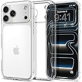 Spigen for iPhone 17 Pro Max Case, Ultra Hybrid [TPU Covered Camera Control] [Anti-Yellowing] [No Magnet Ring] - Crystal Clear