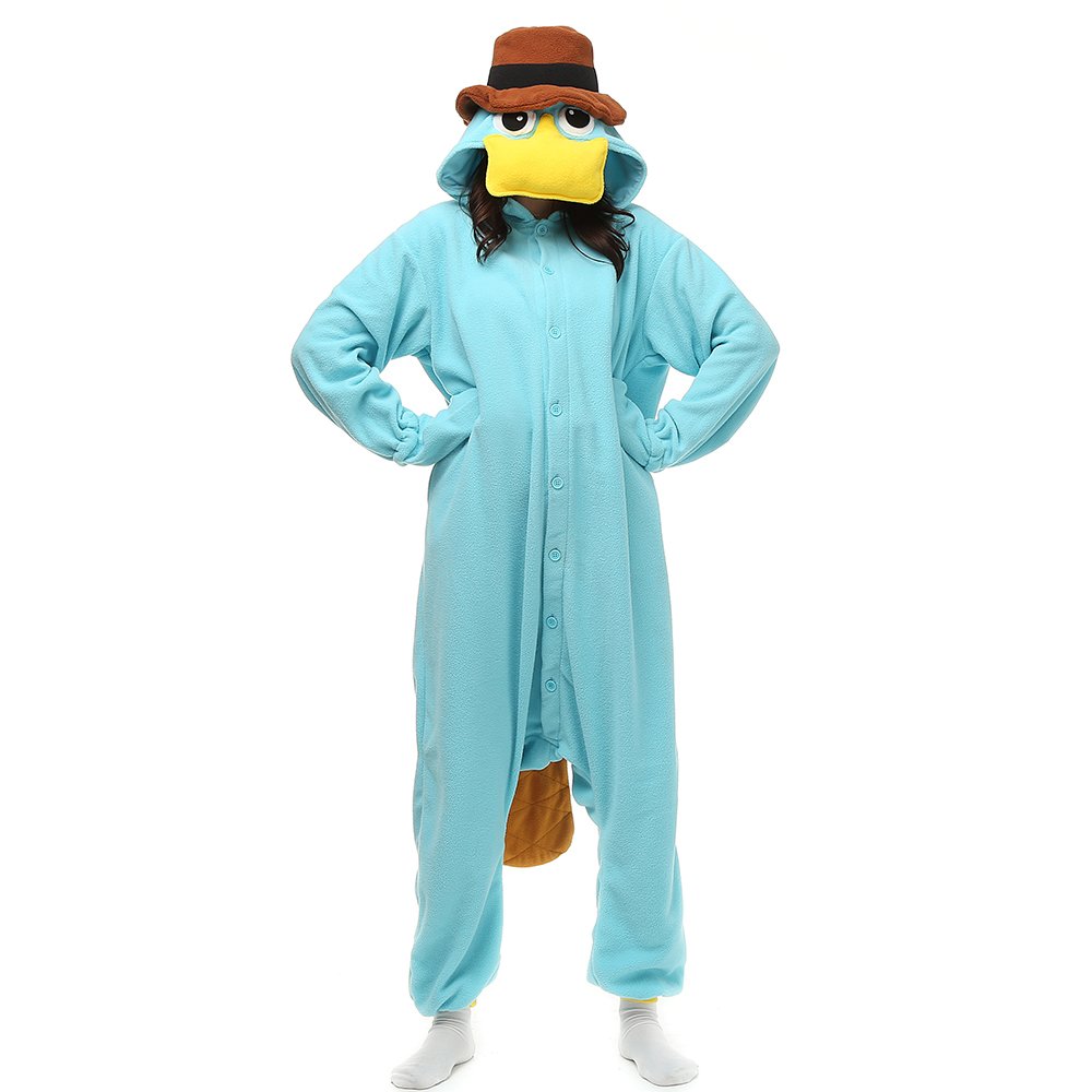 Photo 1 of **MAJOR DAMAGE**
Wishliker Unisex Adult Onesie Pyjamas Platypus Christmas Costume SkyBlue