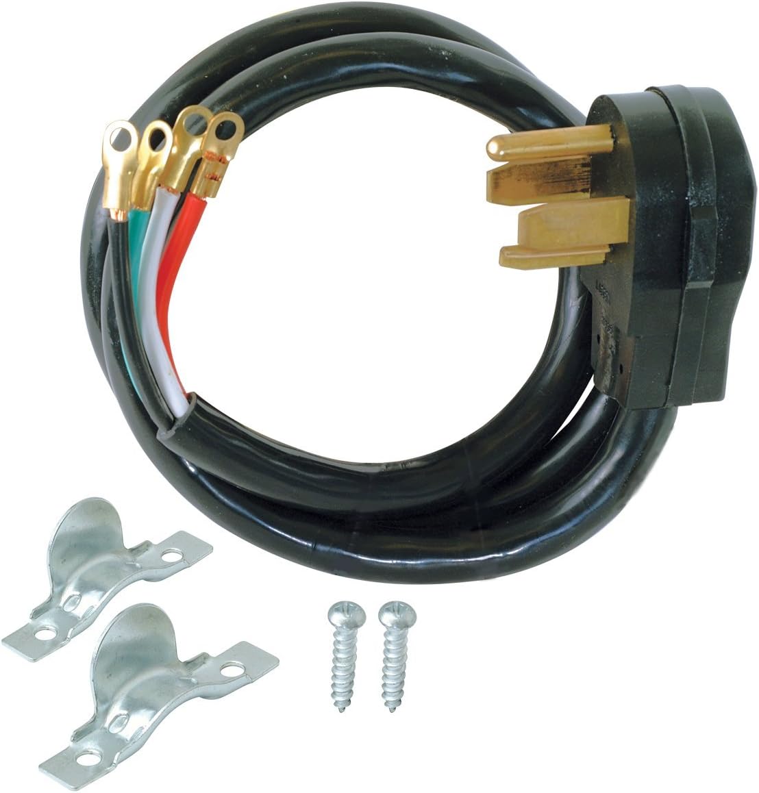 EZFLO 61271 Eastman 61253 4Prong Electric Dryer Cord, 30 Amps, 4 Ft