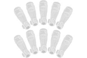 Kichvoe 10pcs Makeup Brush Caps Dustproof Protective Covers for Eyeshadow and Concealer Brushes Travel