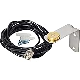 HYS TCJ-N1 3/8" to 3/4" Hole Mount with NMO Bracket L Shape Fender Mount 13'/About 4m RG-58 Coax Cable NMO to PL259 for All V