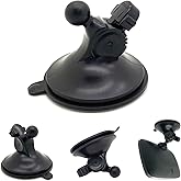 LycoGear 16mm Rubber Coating Ball Suction Mount for Tomtom GPS, Compatible with All Tom Tom VIA Start Go Live Supreme Discover Comfort 5" 6" Screen GPS w/16mm Ball Joint (Cradle is not Included)