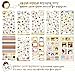 SPHTOEO 20 Sheets MOMOI Diary Decoration Sticker Scrapbooking Craft Sticker in Tin Case
