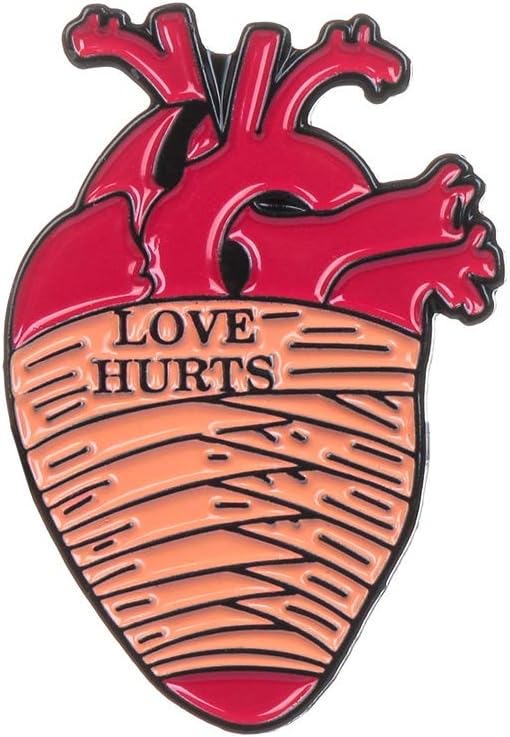 Anatomical Heart Enamel Pins Medical Anatomy Brooch Heart Neurology Pins for Doctors and Nurses Lapel Pin Bags Badge Gifts 1pcs