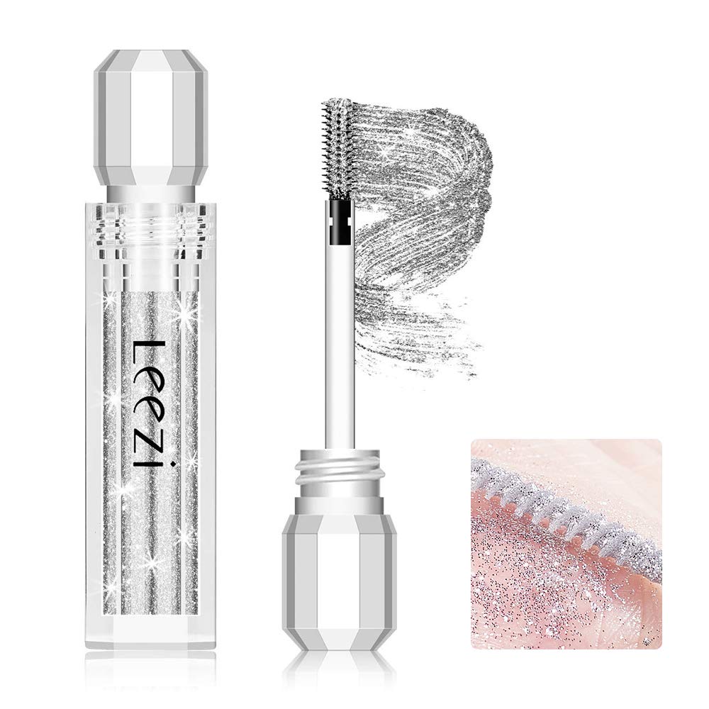 Glitter Diamond Mascara,4D Mascara,Lash Extensions Voluminous Mascaras,Thickening and Lengthening,No Clumpy,No Smudges,Easy To Wash off,Long Lasting for Stage Party Wedding Music Festival