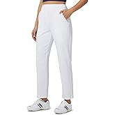 Libin Womens Casual Travel Pants 7/8 Stretchy Golf Pants Ankle Dress Pant Slacks Athletic Workout Sweatpants with 4 Pockets