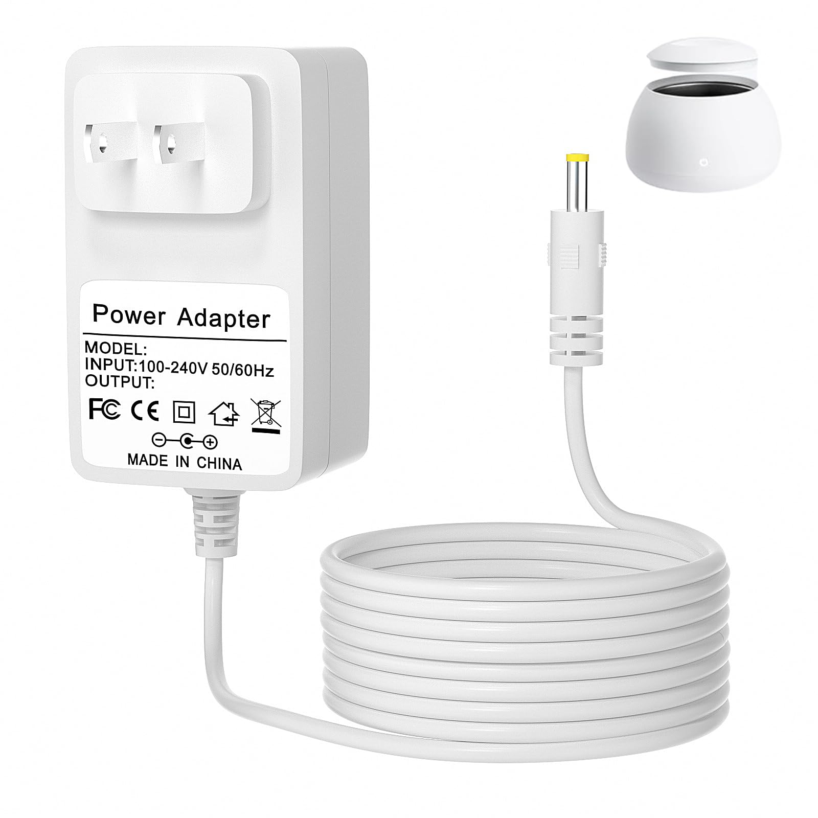 Photo 1 of 12V Power Cord for Zima Dental Pod Ultrasonic Retainer Cleaner Machine Compatible with Zima Dental Pod & Pod PRO Ultrasonic Cleaner Machine Charger Power Adapter