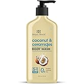 Botanic Hearth Coconut & Ceramides Body Wash – Hydrating Shower Gel for Soft, Smooth Skin, 5-in-1 Gentle Cleanser, Sulfate & Paraben Free – 16 fl oz