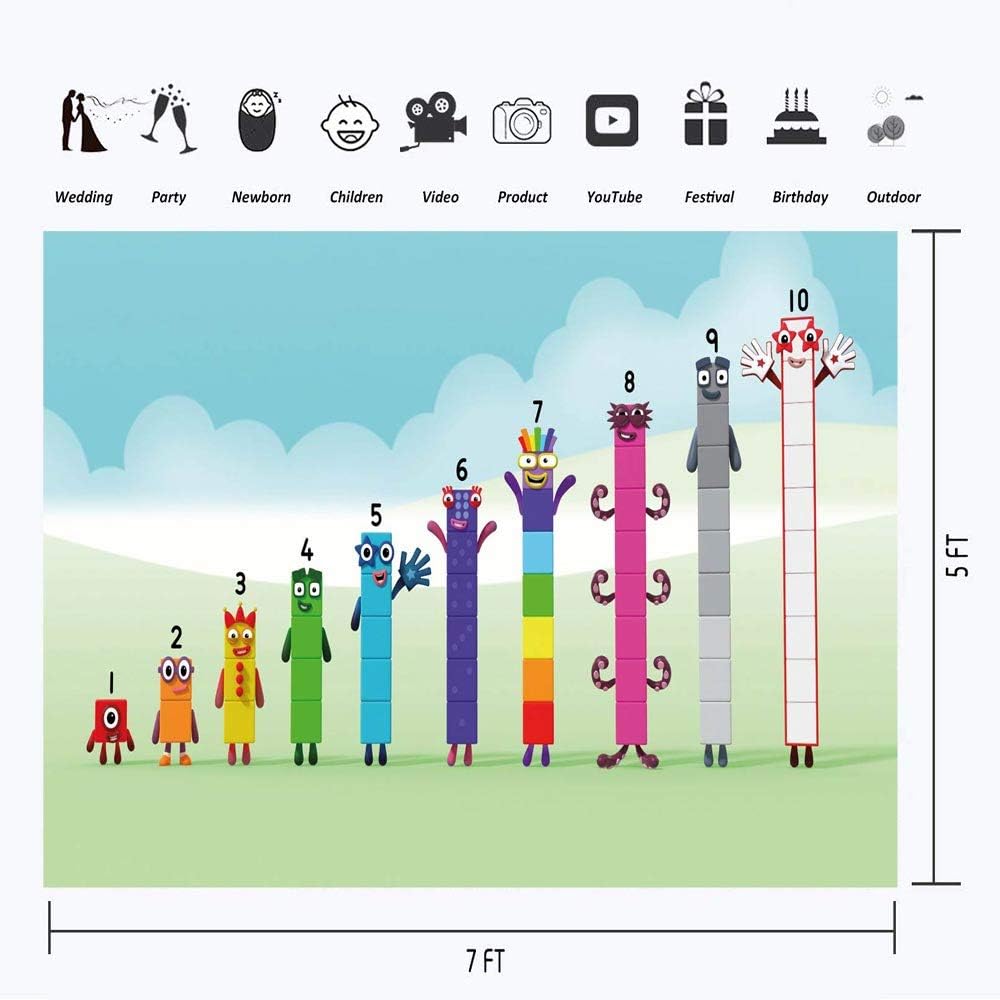 Amazon Com Numberblocks Backdrop For Kids Birthday Party Supplies 7x5ft Vinyl Number Blocks Background For Kindergarten School Wall Decorations Baby Shower Cake Table Banner Photo Booth Props Camera Photo Amazon Com Numberblocks Backdrop For Kids Birthday Party Supplies 7x5ft Vinyl Number Blocks Background For Kindergarten School Wall Decorations Baby Shower Cake Table Banner Photo Booth Props Camera Photo
