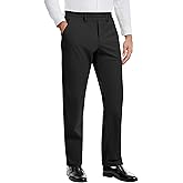 ALTHLEMON Mens Elastic Waist Pants for Seniors with Magnet Button No Iron Stretch Expandable Waist Slacks for Elderly