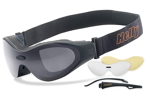 Helly® - No.1 Bikereyes® | beschlagfrei, winddicht, nachtsicht HLT® Kunststoff-Sicherheitsglas nach DIN EN 166 | Motorradbril