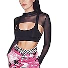 TOPUNDER 2018 Sexy Tank Fashion Womens Vest Perspective Tops Halter Smock Mesh T-Shirt