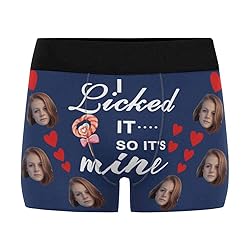 Custom Face Boxer Briefs, I Licked It So It's Mine