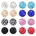 JewelrieShop Women and Girls Fashion Jewelry Rhinestones Crystal Ball Stud Earrings Set, Hypoallergenic, Great Gifts Idea