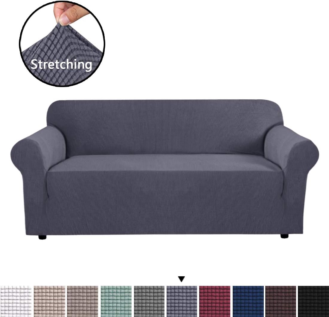 BellaHills High Stretch Jacquard Lycra Sofa Cover/Slipcover Form Fit Slip Resistant Stylish