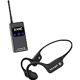 Rayofi SwimComm + T6 Bundle, Bone Conduction Headphones, Bluetooth 5.4, Waterproof IPX68, Open Ear Headset, Black, with Radio Transmitter for Swimming