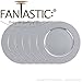 FANTASTIC :) Round 13 Inch Plastic Charger Plates with Eletroplating Finish (6, Hammer Silver)