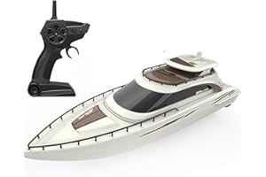 Ssccgym Remote Control Boat 4CH Electric Watercraft RC Sail Cruise Boat Yacht 15km/h for Lake Pool 14y+ Beginners