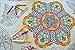The Coloring Table – Mandala Design – XL Rectangle Tablecloth - Fabric Coloring Tablecloth - Colorable Designs – Washable and Reusable – Coloring Activity for Children and Adults