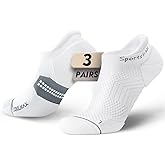 Juclise Bamboo Viscose Compression Tab Running No Show Sport Socks Men Moisture Wicking Cushioned Anti-Blister Breathable