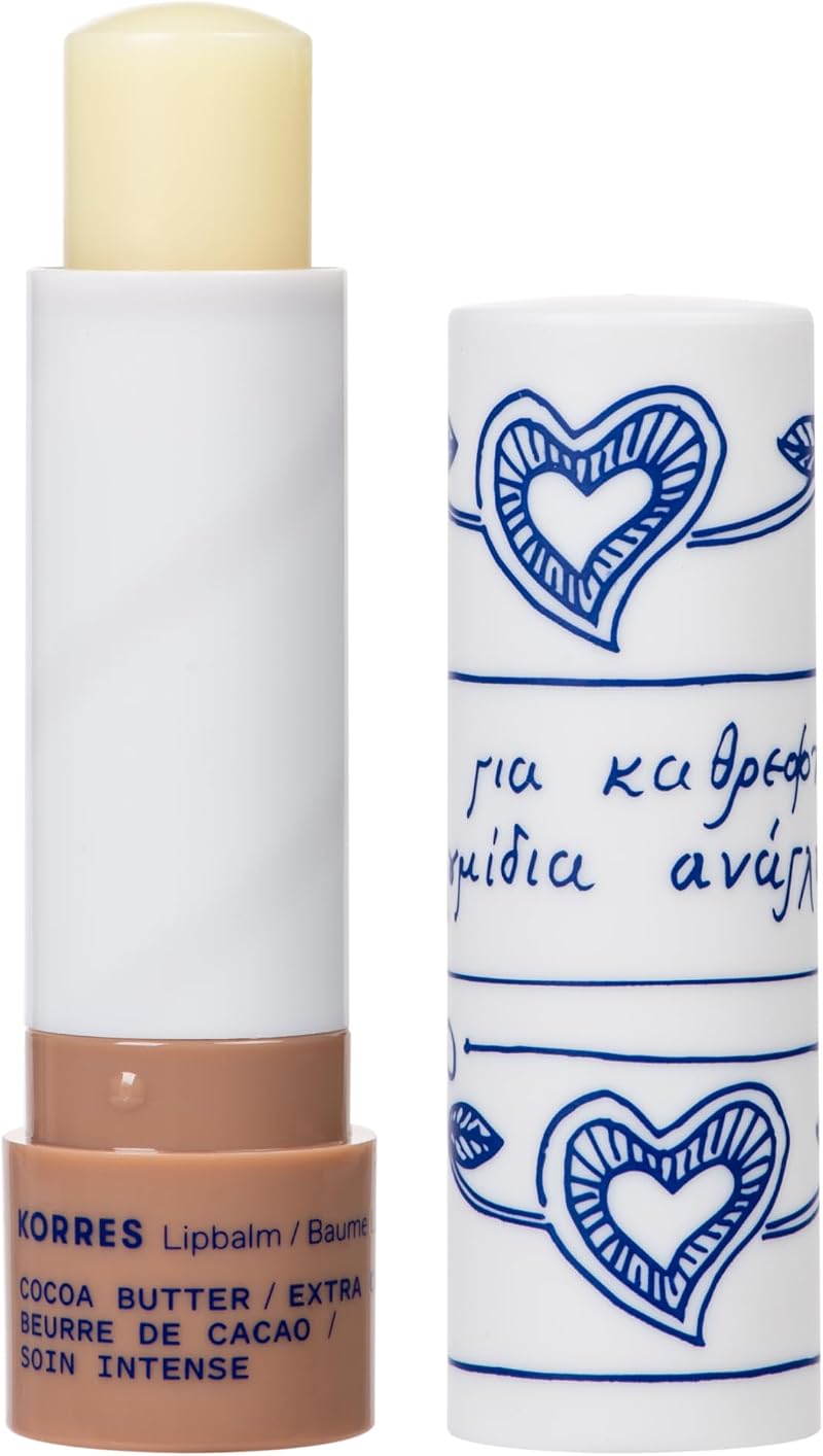 KORRES Lip Balm Cocoa Butter 4.5g Hydrating Nourishing Natural Color