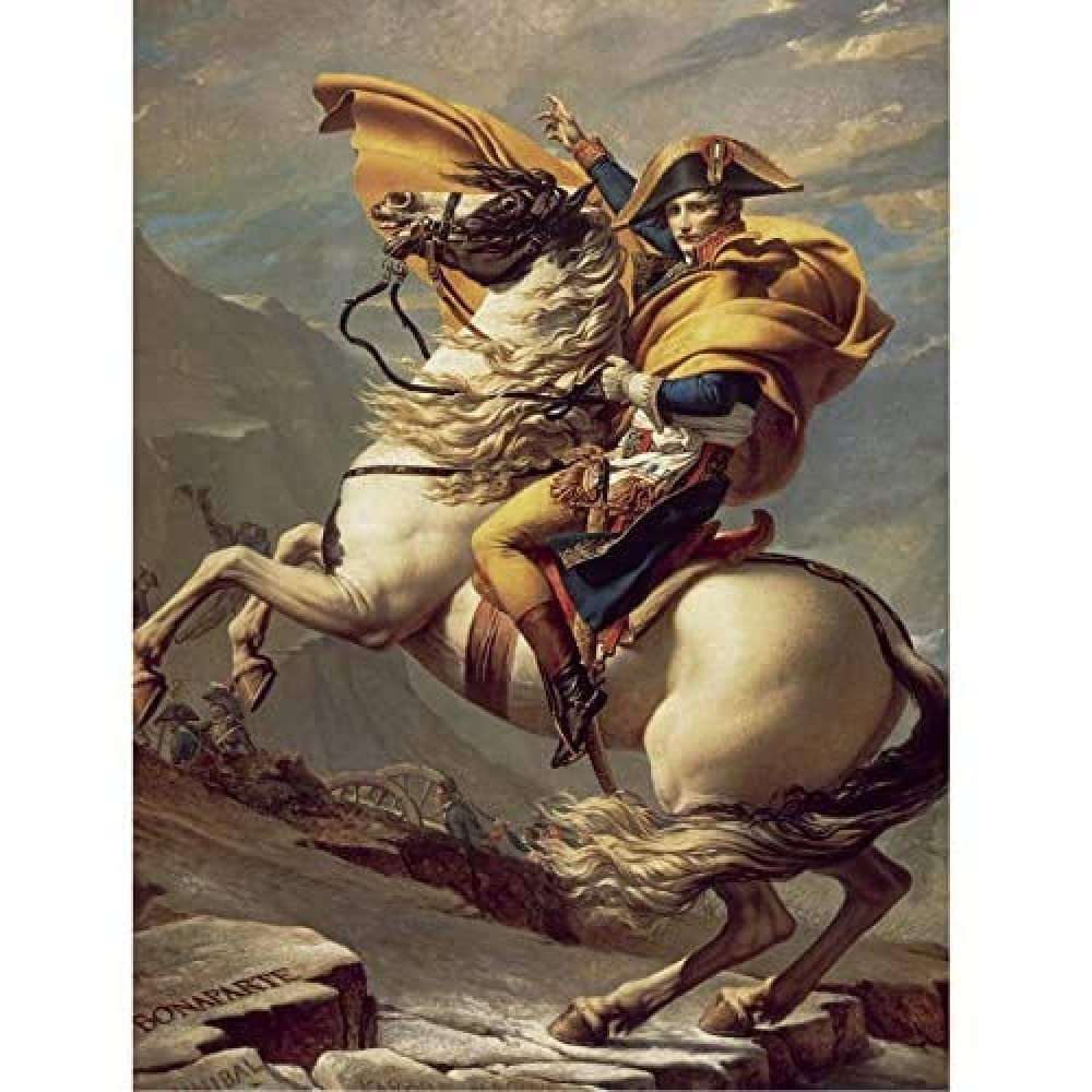 Napoleon Crossing The Alps Art Print Canvas Premium Wall Decor Poster