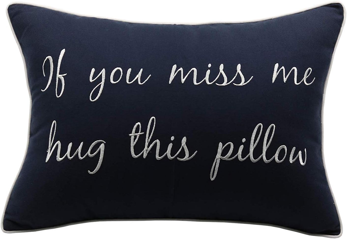 Rockboy Pillowcases If I'm Ever not Around and You Miss me just Hug This Pillow Long Distance relationshipGift Pillow case Boyfriend Love I Miss You Gift Missing Gift(If i 'm Ever(Dark Grey) 45X45 CM