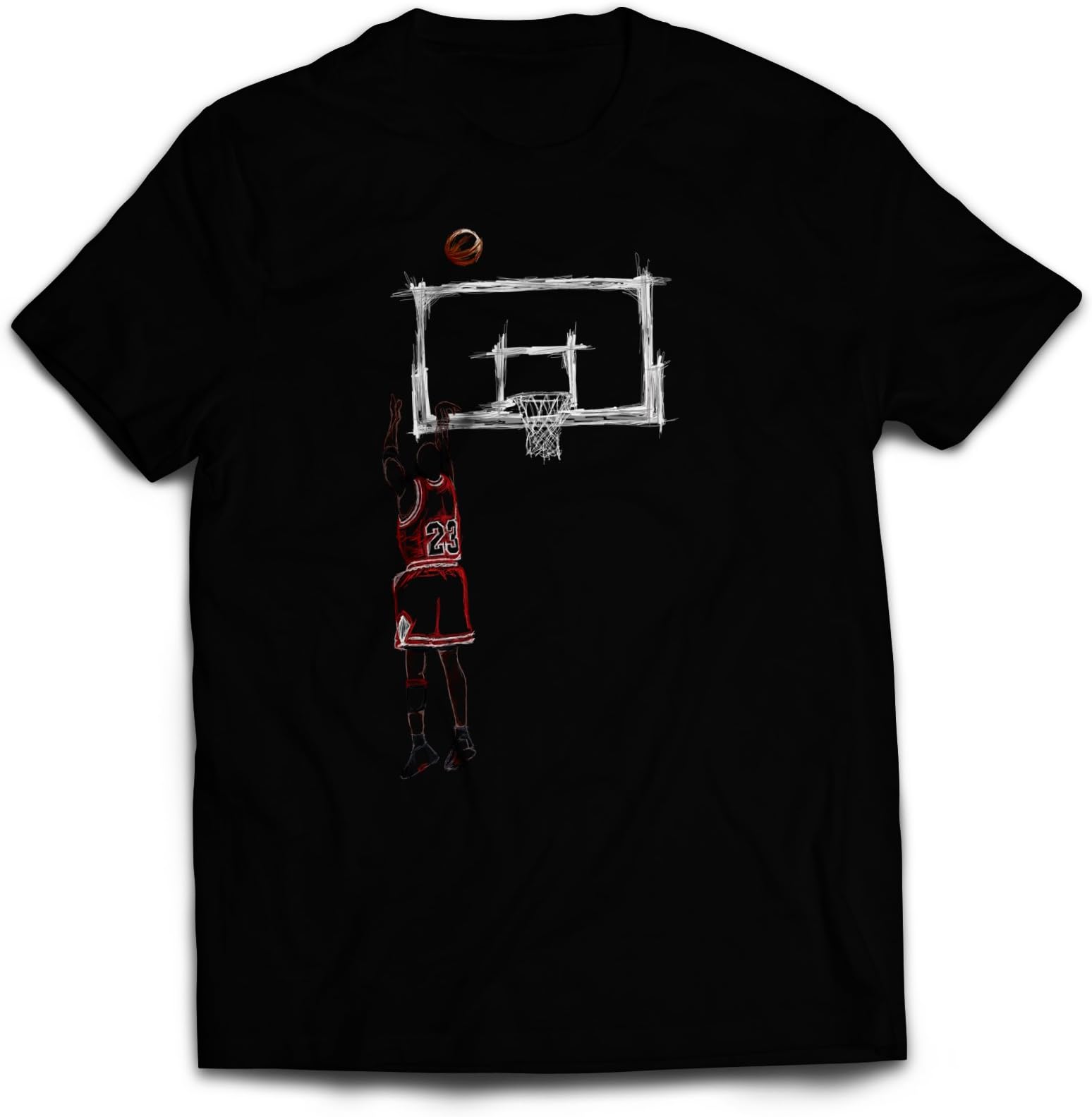 Men's Chicago Jordan Last Shot Art T-shirt tee shirt