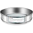 LVDALAB 304 Stainless Steel Mesh Lab Sieve, 2800 Mesh(0.003mm) Aperture Test Sieve, 7.9Inch(20cm) Diameter Economy Standard Analysis Sample Test Sieves for Industrial Laboratory Homes
