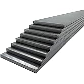 8-Pack 1095 High Carbon Steel Blanks 12"x1.5"x0.12" for Knife Making - Professional Grade Knife Making Supplies, Perfect for Full Tang Blades