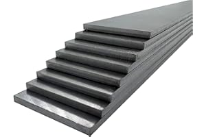 BRULVVR 8-Pack 1095 High Carbon Steel Blanks 12"x1.5"x0.12" for Knife Making - Professional Grade Knife Making Supplies, Perfect for Full Tang Blades & Tactical Knives