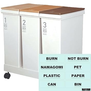 Amazon 暮らしの工夫 ゴミ箱 分別シール 透明 資源ゴミ横型3 Amazon 暮らしの工夫 ゴミ箱 分別シール 透明 資源ゴミ横型3