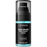 Catrice Aqua Splash Grip Fixing Spray, Lightweight Setting &amp; Refreshing | Hydrating with Aloe Vera, Long-Lasting Wear, Non-Sticky, Cream &amp; Powder Blending; Fragrance Free, Cruelty Free, 1.85 fl oz