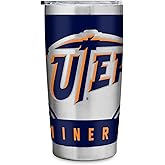 Rico Industries NCAA Texas-El Paso Miners - UTEP 20oz Stainless Steel Tumbler with Lid - Great For Coffee, Tea, Water or Cocktails