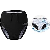 Codida 3T to Youth Washable Reusable Swim Diaper Incontinence Underwear for Kids Special Needs Waterproof Covers[Black，12-14T]