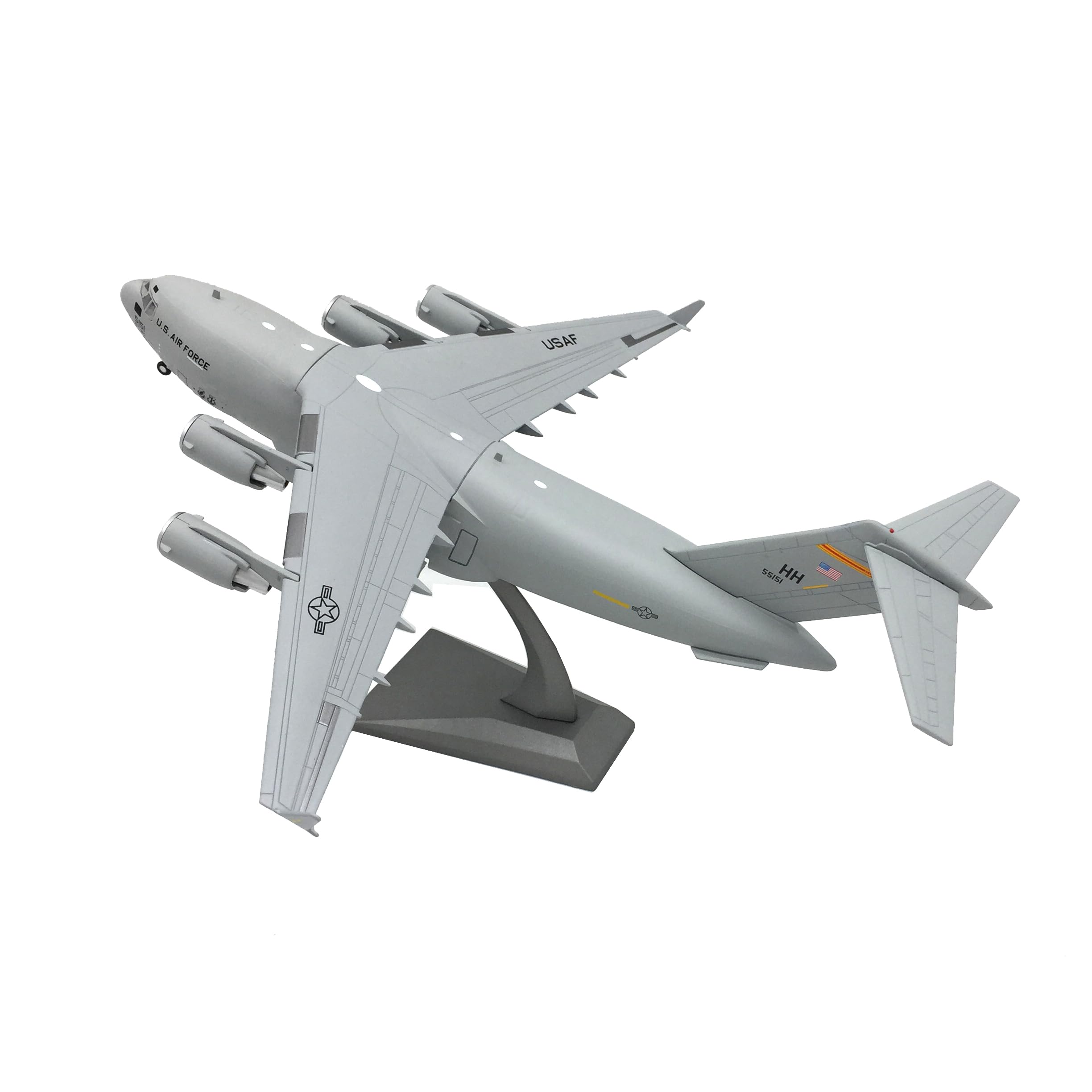 Enatuhter 1/200 US C-17 Transport Plane Model Die-cast Airplane Fighter Jet Model Airplane for Collection or Gift