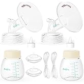 BALIME Pump Parts Compatible with Spectra S1/S2/9 Plus, Not Original Accessories, Full Set Replacements Include 18mm Flanges, Valves, Backflow Protectors (Duckbills Included), Tubings and Bottles