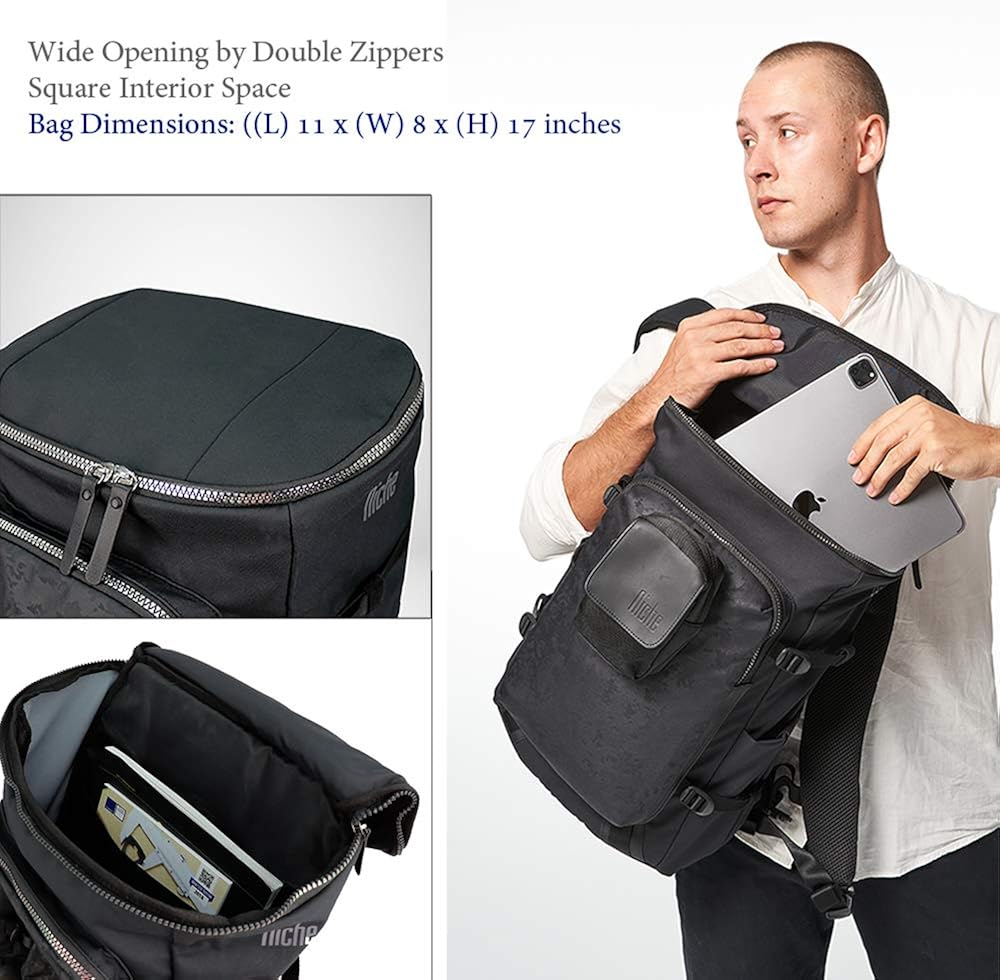 Niche Duffel Backpack Gym Bag for Men Women, Large Capacity Sport Hiking Backpack, Travel Overnight Luggage Bag N-19201: Clothing