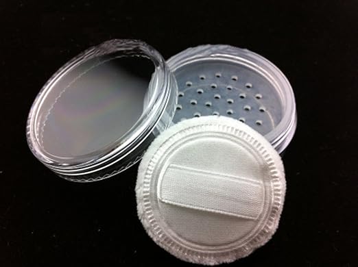 3pcs 20 g tragbar klar leer Foundation Make-up Powder Puff Box Case