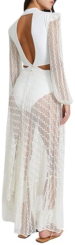 patbo plunge netted beach dress AMARYLLIS PLUNGE Beach DRESS