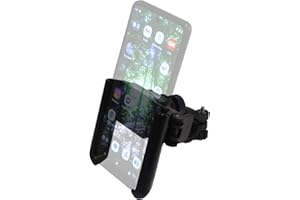 Rob's Super Happy Fun Store Cell Phone Mount/Holder for Bicycles and Scooters - Quick Release, Pivoting Holder, Designed to Provide Unobstructed Front/Back Camera Use