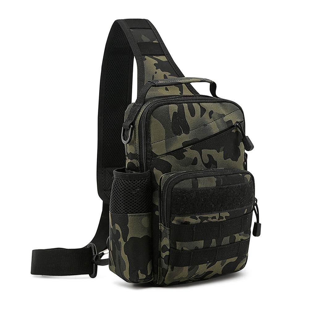 Borsa Tattica ProtectorPlus: Zaino A Tracolla Multipurpose MOLLE Per IPad Mini, Caccia E Trekking (Nylon, 17x24 Cm)