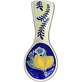 Blue Sky Ceramic Lemon Spoon Rest, Multicolor