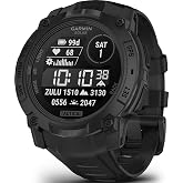 Garmin Instinct® 3 Tactical, Solar, 45mm, Black | Outdoor GPS Smartwatch, Solar Charging, Dedicated Tactical Features, Metal-