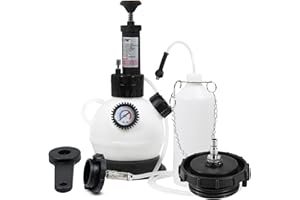 SMOTIVEPRO 2L Manual Brake Bleeder Fluid Pump, One Man Professional Brake Bleeder Kit Suitable for Honda