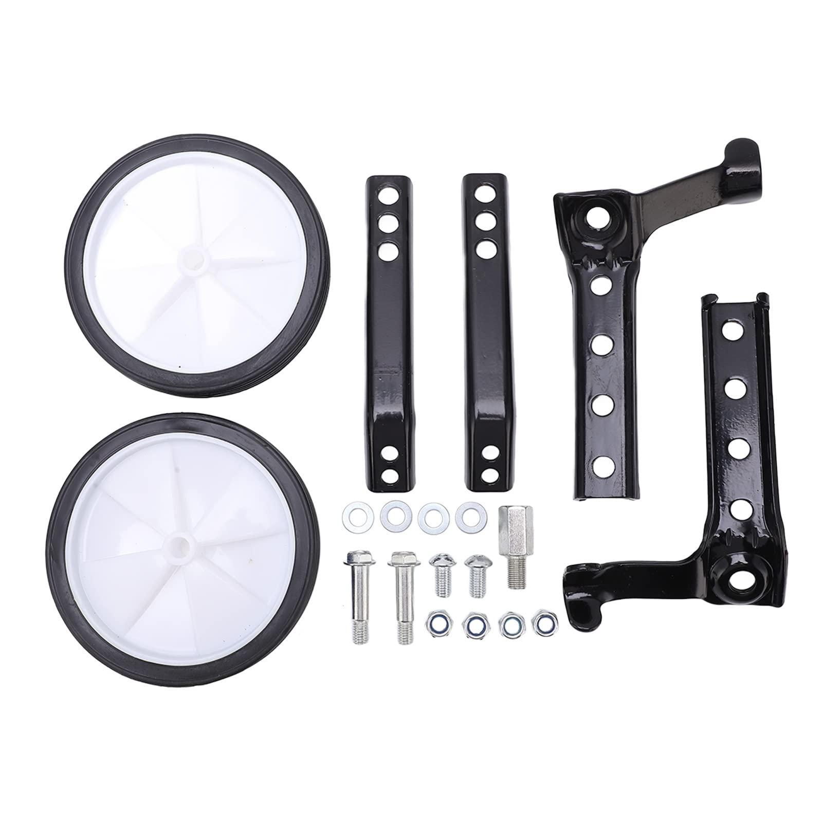 plplaaoo Training Wheels,Training Wheels for Bike,Heavy Duty Bike Training Wheels for Kids,Adjustable Bicycle Stabilizer Mounted Kit,for 18 to 24 inch Kids Bike,Easy To Install(Black)