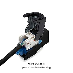 trueCABLE Cat5e Toolless Keystone Jack, Unshielded
