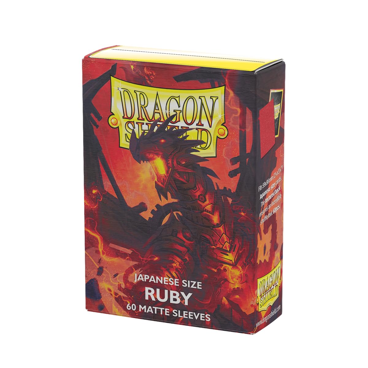 Arcane Tinmen AT-11137 Dragon Shield Japanese Size Matte Ruby (60 Sleeves) — image 1