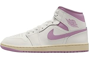 Air Jordan 1 Mid Women's Shoes (BQ6472-162, Sail/Muslin/Orchid)